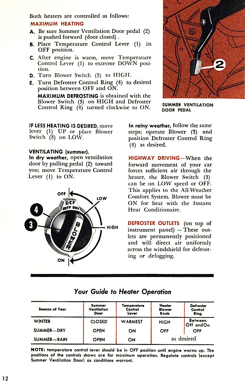 1958 Chrysler Imperial Owners Manual Page 26